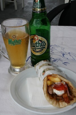 Gyro and Mythos! Delicious!